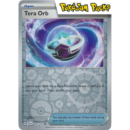 Tera Orb - 189/191 - Uncommon Reverse Holo - Surging Sparks - Pokémon TCG