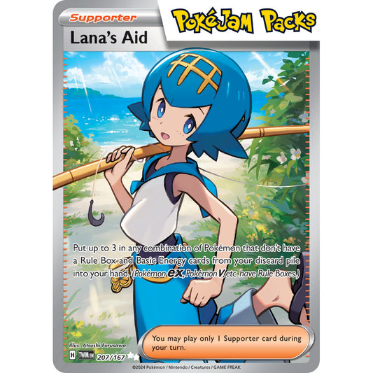 Lana's Aid - 207/167 - Full Art Secret Rare - Twilight Masquerade - Pokémon TCG
