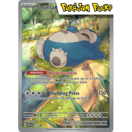 Snorlax - SVP051 - Illustration Rare Promo - Scarlet & Violet Promos - Pokémon TCG