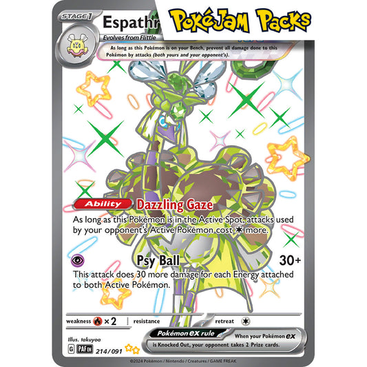 Espathra ex - 214/091 - Shiny Ultra Rare - Paldean Fates - Pokémon TCG