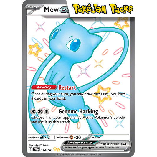 Mew ex - 216/091 - Shiny Ultra Rare - Paldean Fates - Pokémon TCG