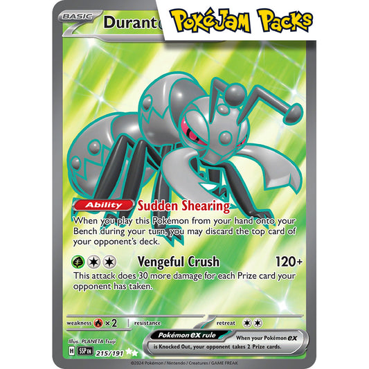Durant ex - 215/191 - Full Art Secret Rare - Surging Sparks - Pokémon TCG