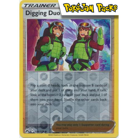 Digging Duo - 126/159 - Uncommon Reverse Holo - Crown Zenith - Pokémon TCG