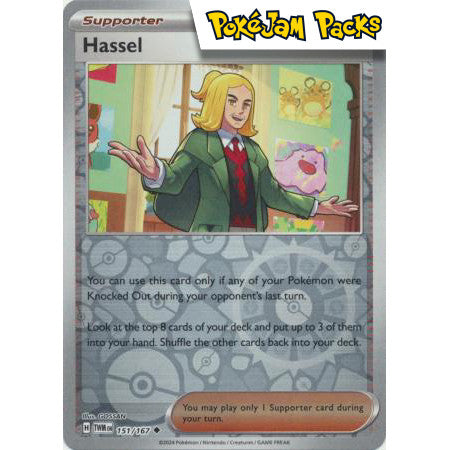 Hassel - 151/167 - Uncommon Reverse Holo - Twilight Masquerade - Pokémon TCG