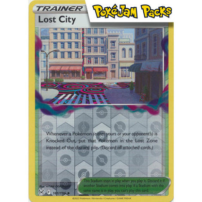 Lost City - 161/196 - Uncommon Reverse Holo - Lost Origin - Pokémon TCG