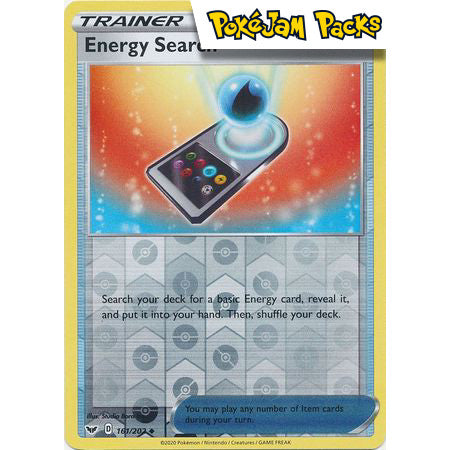 Energy Search - 161/202 - Uncommon Reverse Holo - Sword & Shield - Pokémon TCG