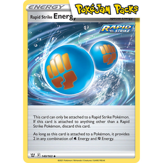Rapid Strike Energy - 140/163 - Uncommon - Battle Styles - Pokémon TCG