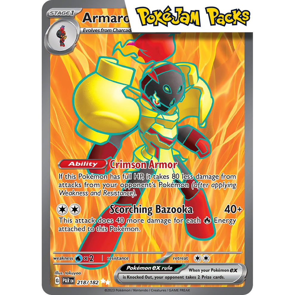 Armarouge ex - 218/182 - Full Art Secret Rare - Paradox Rift - Pokémon ...