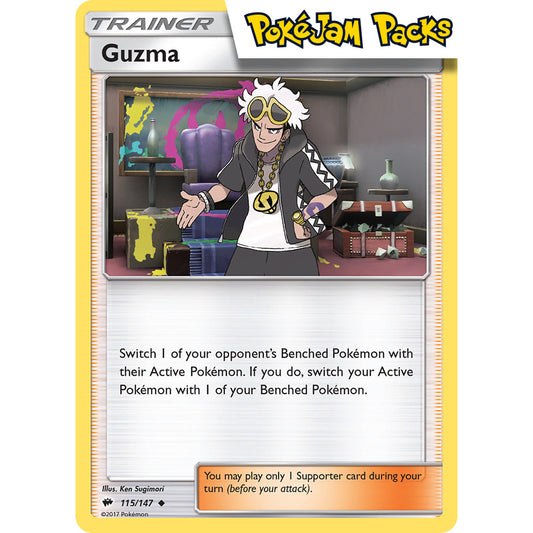 Guzma - 115/147 - Uncommon - Burning Shadows - Pokémon TCG