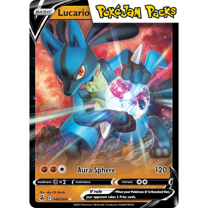 Lucario V - 146/264 - Ultra Rare - Fusion Strike - Pokémon TCG