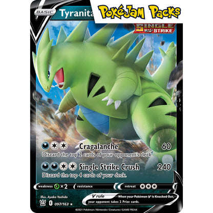 Tyranitar V - 097/163 - Ultra Rare - Battle Styles - Pokémon TCG