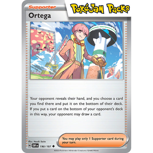Ortega - 190/197 - Uncommon - Obsidian Flames - Pokémon TCG
