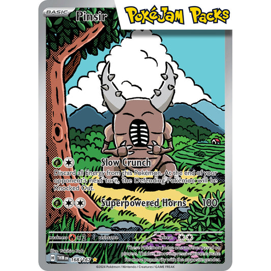 Pinsir - 168/167 - Illustration Rare - Twilight Masquerade - Pokémon TCG