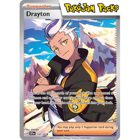 Drayton - 232/191 - Full Art Secret Rare - Surging Sparks - Pokémon TCG