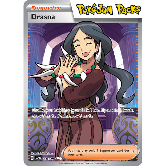 Drasna - 231/191 - Full Art Secret Rare - Surging Sparks - Pokémon TCG