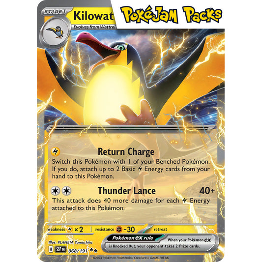 Kilowattrel ex - 068/191 - Ultra Rare - Surging Sparks - Pokémon TCG