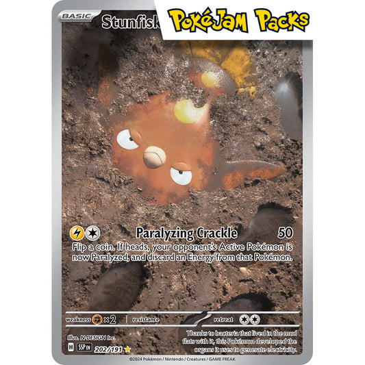 Stunfisk - 202/191 - Illustration Rare - Surging Sparks - Pokémon TCG