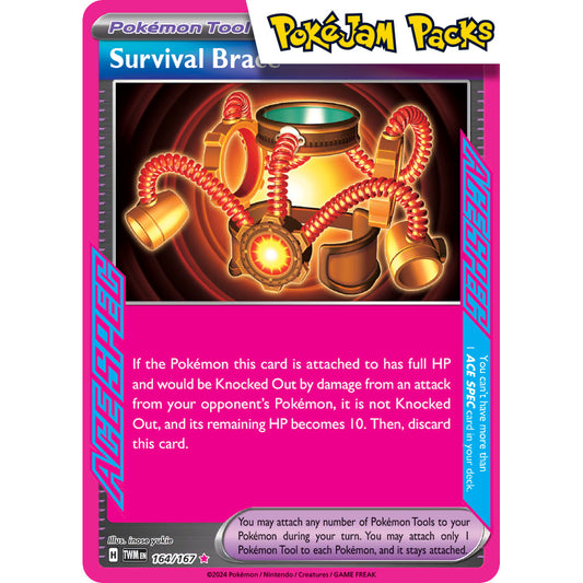 Survival Brace - 164/167 - Ace Rare - Twilight Masquerade - Pokémon TCG
