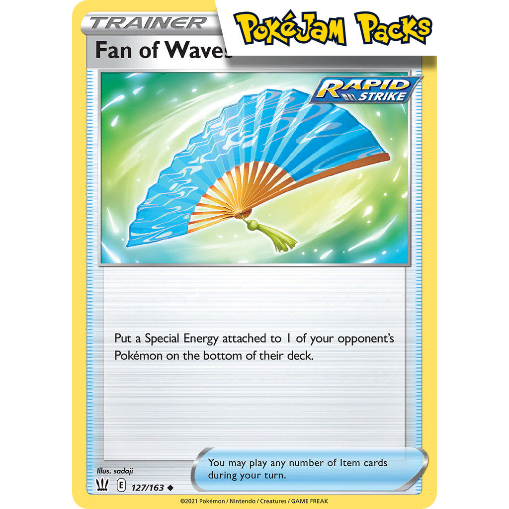 Fan of Waves - 127/163 - Uncommon Reverse Holo - Battle Styles - Pokémon TCG