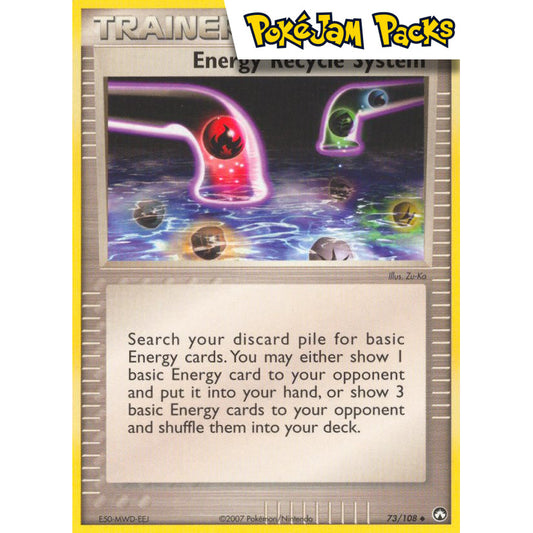 Energy Recycle System (Stamped) - 73/108 - Uncommon Holo - Ex Power Keepers - Pokémon TCG