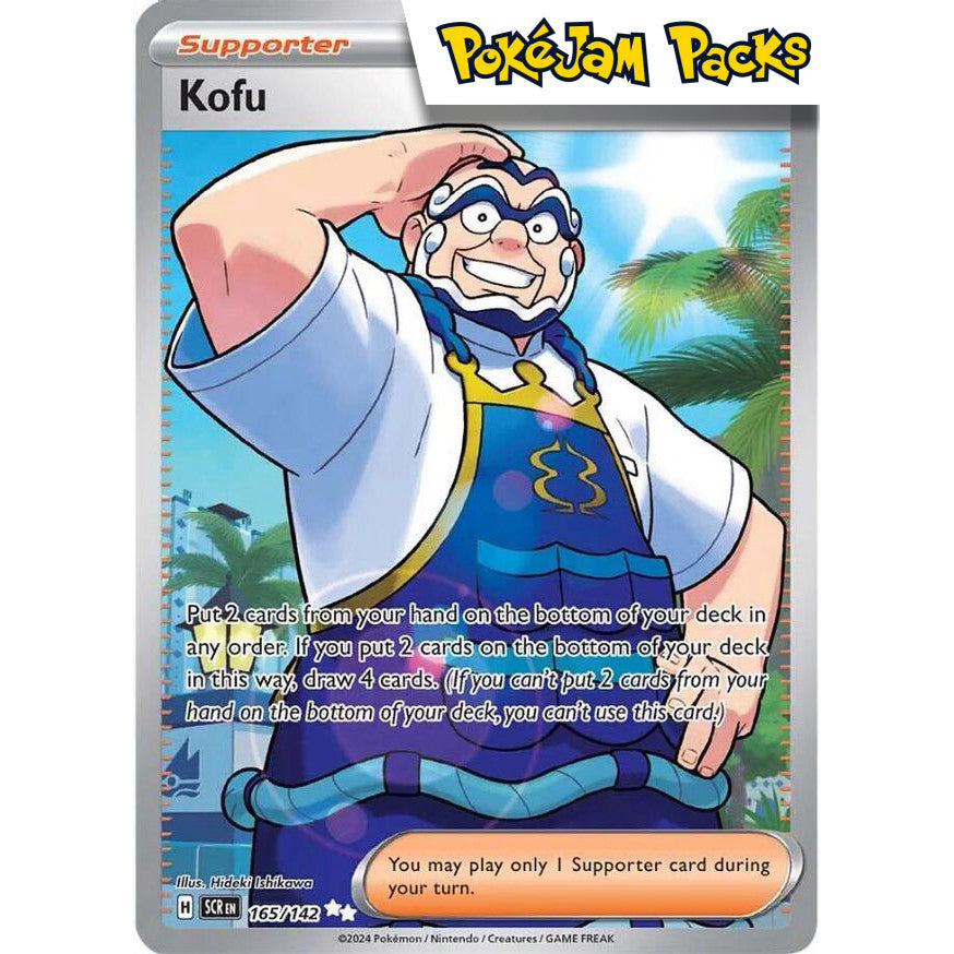 Kofu - 165/142 - Full Art Secret Rare - Stellar Crown - Pokémon TCG