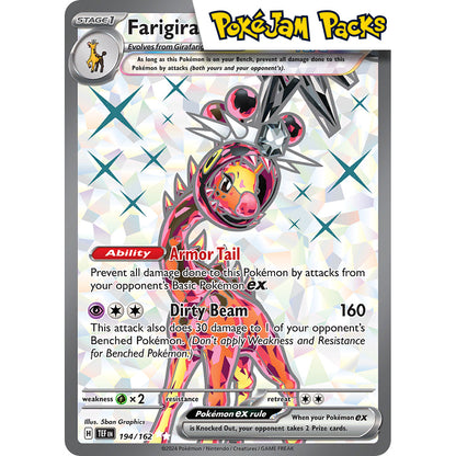 Farigiraf ex - 194/162 - Full Art Secret Rare - Temporal Forces - Pokémon TCG