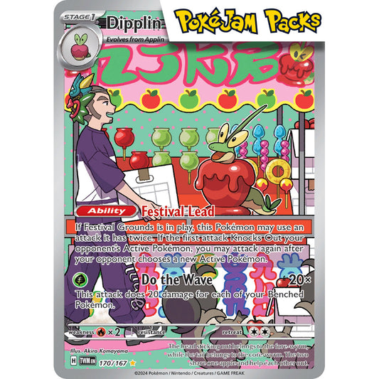 Dipplin - 170/167 - Illustration Rare - Twilight Masquerade - Pokémon TCG