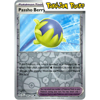 Passho Berry - 184/191 - Uncommon Reverse Holo - Surging Sparks - Pokémon TCG