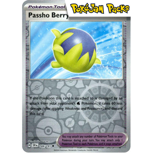 Passho Berry - 184/191 - Uncommon Reverse Holo - Surging Sparks - Pokémon TCG