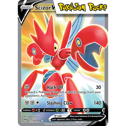 Scizor V - 183/189 - Full Art Ultra Rare - Darkness Ablaze - Pokémon TCG