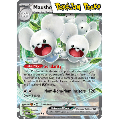 Maushold ex (sealed) Promo - 155/182 - Ultra Rare - Paradox Rift - Pokémon TCG