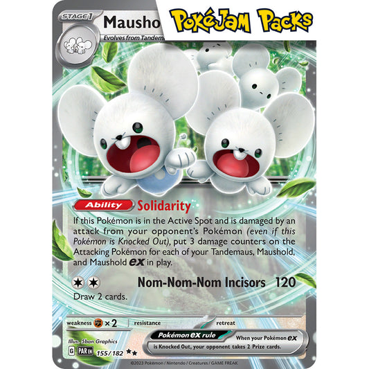Maushold ex (sealed) Promo - 155/182 - Ultra Rare - Paradox Rift - Pokémon TCG