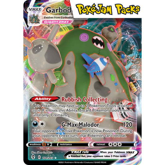 Garbodor VMAX - 101/203 - Ultra Rare - Evolving Skies - Pokémon TCG