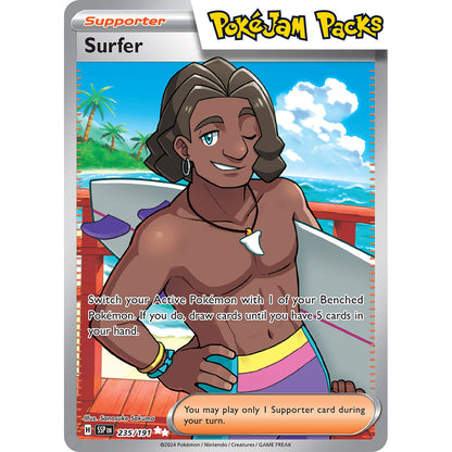 Surfer - 235/191 - Full Art Secret Rare - Surging Sparks - Pokémon TCG