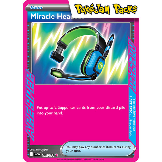 Miracle Headset - 183/191 - Ace Rare - Surging Sparks - Pokémon TCG