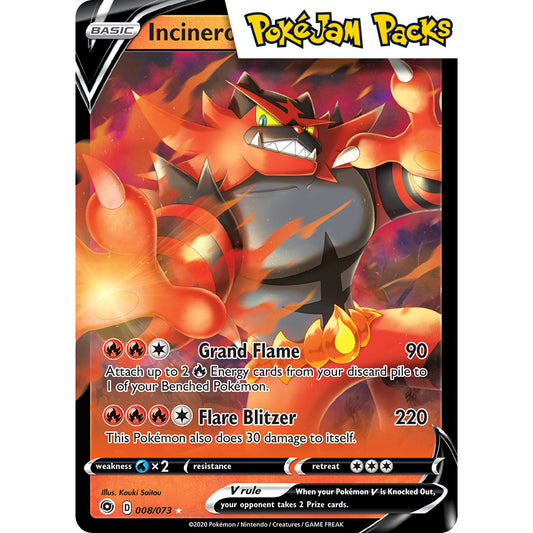 Incineroar V - 008/073 - Ultra Rare - Champion's Path - Pokémon TCG