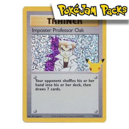 Imposter Professor Oak - 73/102 - Holo Rare - Celebrations Classic Collection - Pokémon TCG