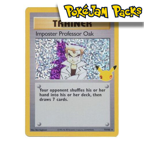 Imposter Professor Oak - 73/102 - Holo Rare - Celebrations Classic Collection - Pokémon TCG