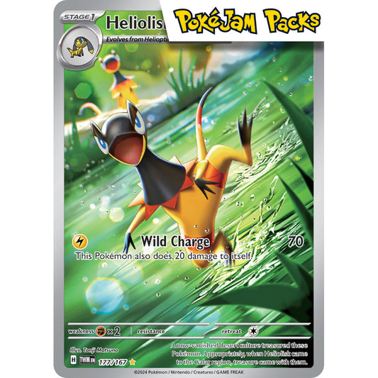 Heliolisk - 177/167 - Illustration Rare - Twilight Masquerade - Pokémon TCG