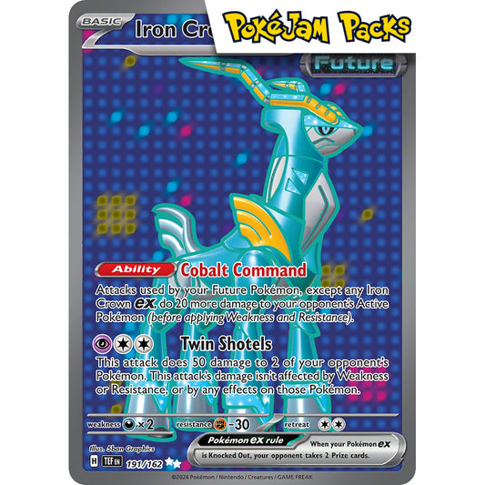 Iron Crown ex - 191/162 - Full Art Secret Rare - Temporal Forces - Pokémon TCG