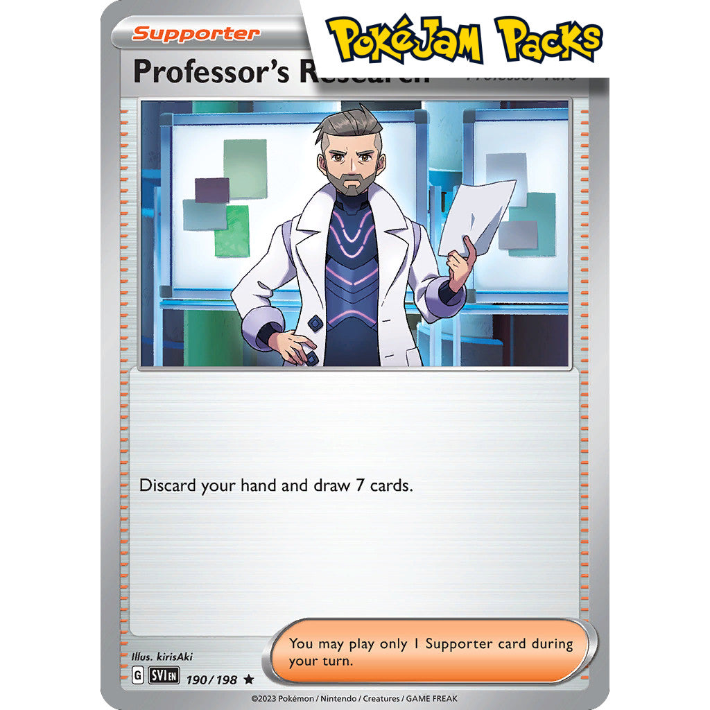 Professor's Research (Professor Turo) - 190/198 - Rare - Scarlet & Violet - Pokémon TCG