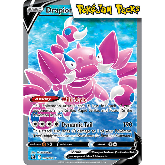 Drapion V - 182/196 - Full Art Ultra Rare - Lost Origin - Pokémon TCG