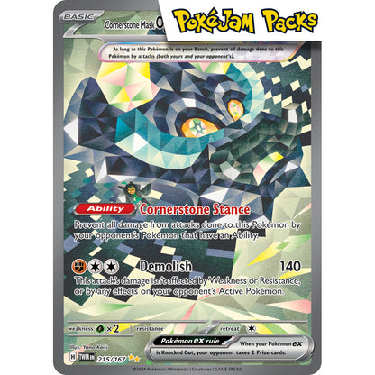 Cornerstone Mask Ogerpon ex - 215/167 - Special Illustration Rare - Twilight Masquerade - PokémonTCG