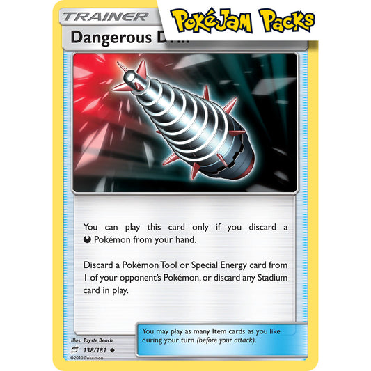 Dangerous Drill - 138/181 - Uncommon Reverse Holo - Team Up - Pokémon TCG
