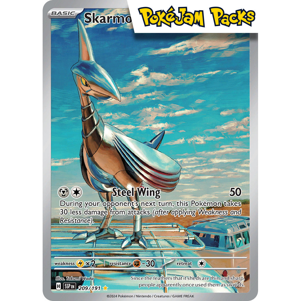 Skarmory - 209/191 - Illustration Rare - Surging Sparks - Pokémon TCG
