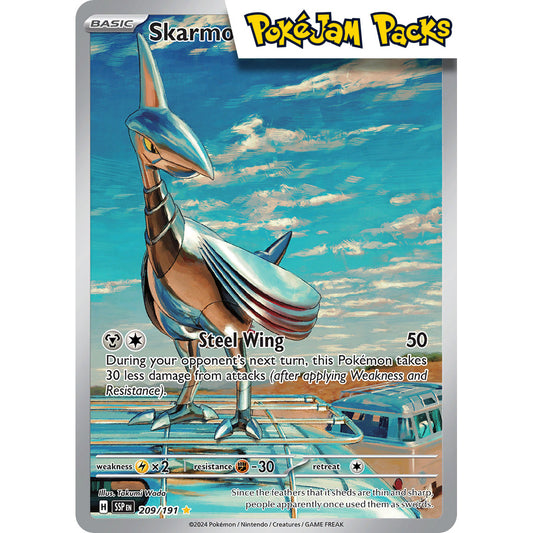 Skarmory - 209/191 - Illustration Rare - Surging Sparks - Pokémon TCG