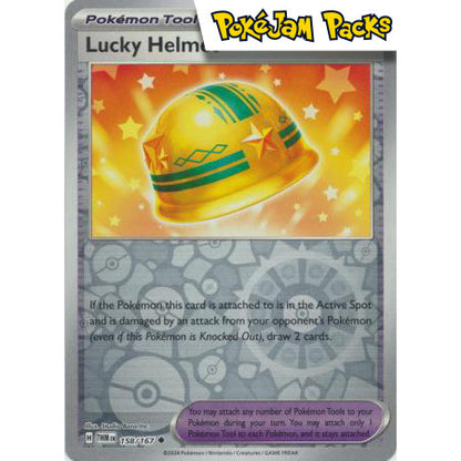 Lucky Helmet - 158/167 - Uncommon Reverse Holo - Twilight Masquerade - Pokémon TCG