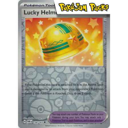 Lucky Helmet - 158/167 - Uncommon Reverse Holo - Twilight Masquerade - Pokémon TCG