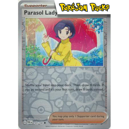 Parasol Lady - 169/182 - Common Reverse Holo - Paradox Rift - Pokémon TCG