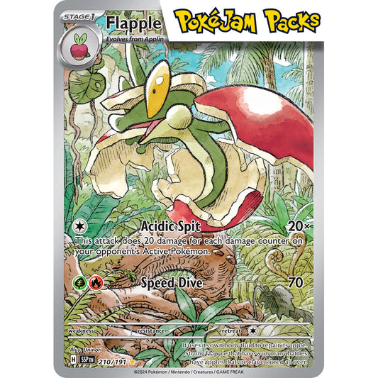 Flapple - 210/191 - Illustration Rare - Surging Sparks - Pokémon TCG